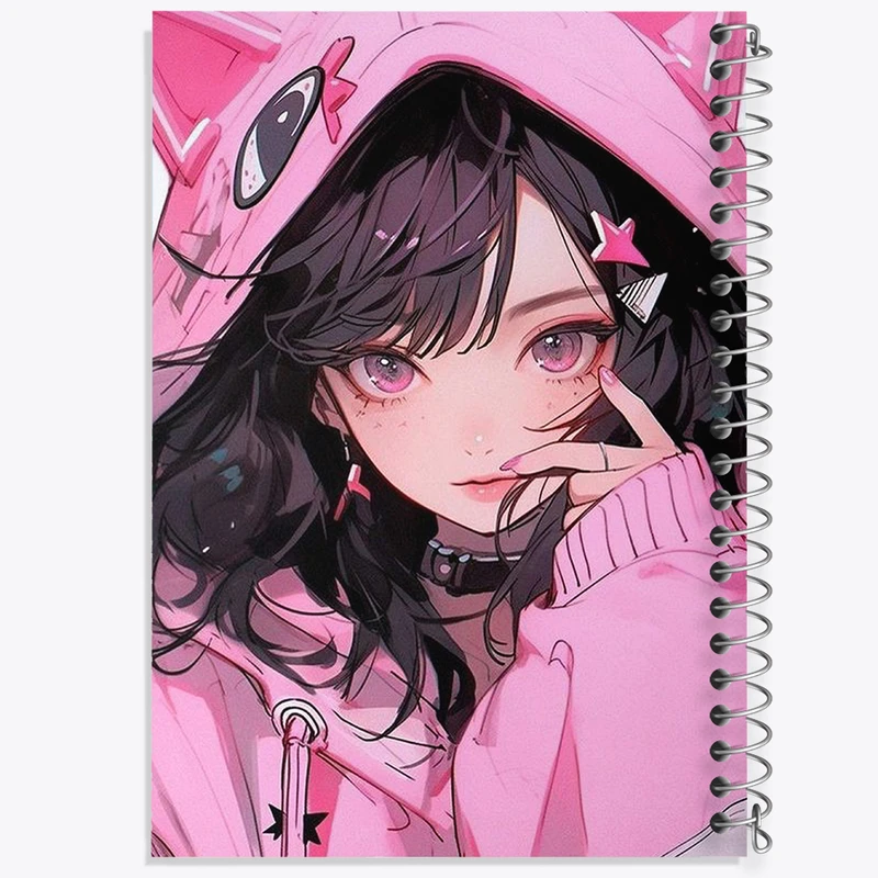 دفتر ژورنال نویسی 50 برگ خندالو مدل نقطه ای طرح دخترانه کد N1808