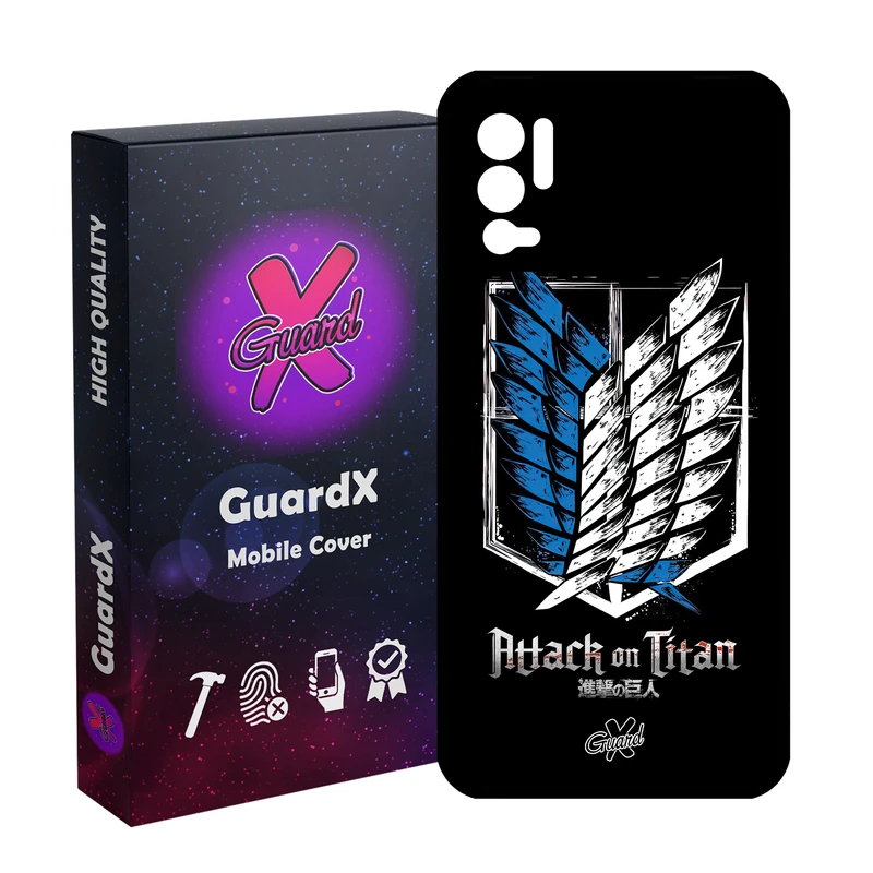 کاور گارد ایکس طرح Attack on Titan Anime مدل Glass10448 مناسب برای گوشی موبایل شیائومی Redmi Note 10 5G/Poco M3 Pro /Redmi Note 10T 5G