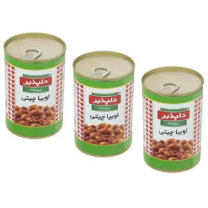 کنسرو لوبیا چیتی دلپذیر - 420 گرم بسته 3 عددی