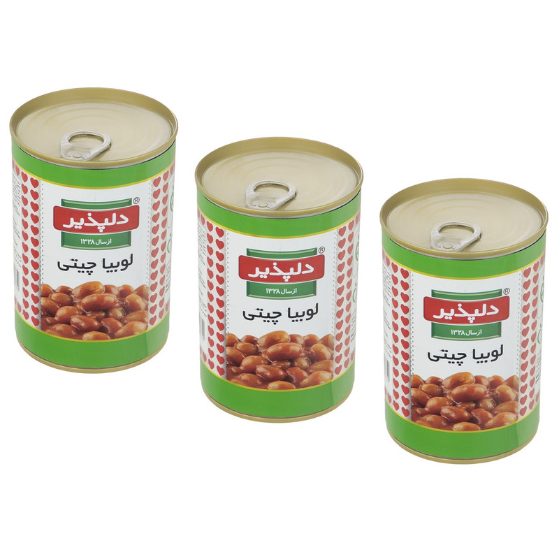 کنسرو لوبیا چیتی دلپذیر - 420 گرم بسته 3 عددی