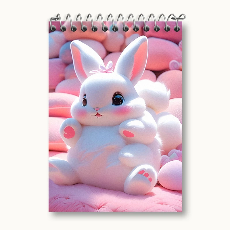 دفتر یادداشت 50 برگ خندالو طرح خرگوش کیوت کد N4747