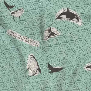 کاغذ کادو مریخ مدل Sea پارچه ای