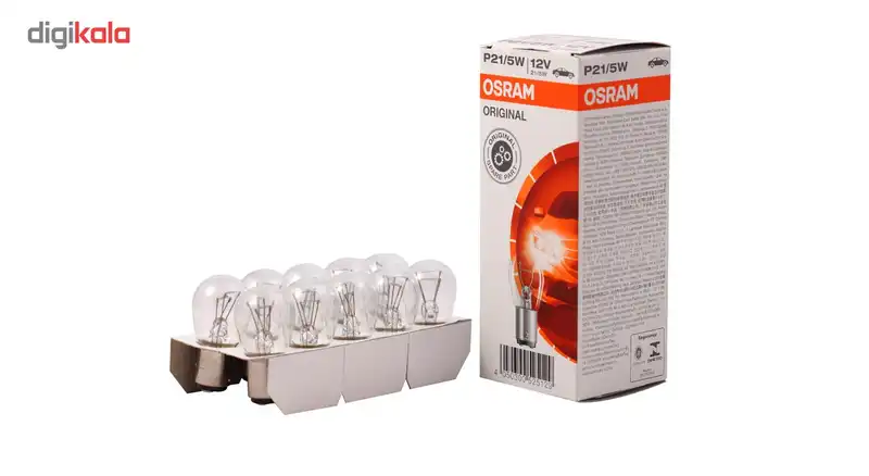 لامپ خودرو اسرام مدل P21/5W 12V 21/5 W Original 7528 بسته 10 عددی
