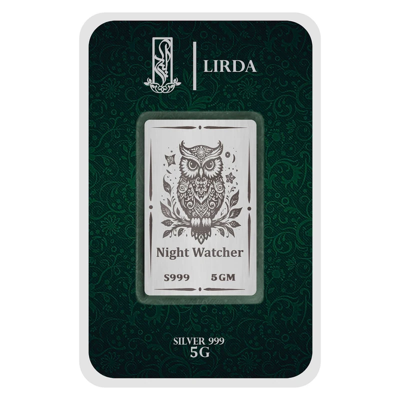 شمش نقره لیردا طرح جغد 999-5 Night Watcher