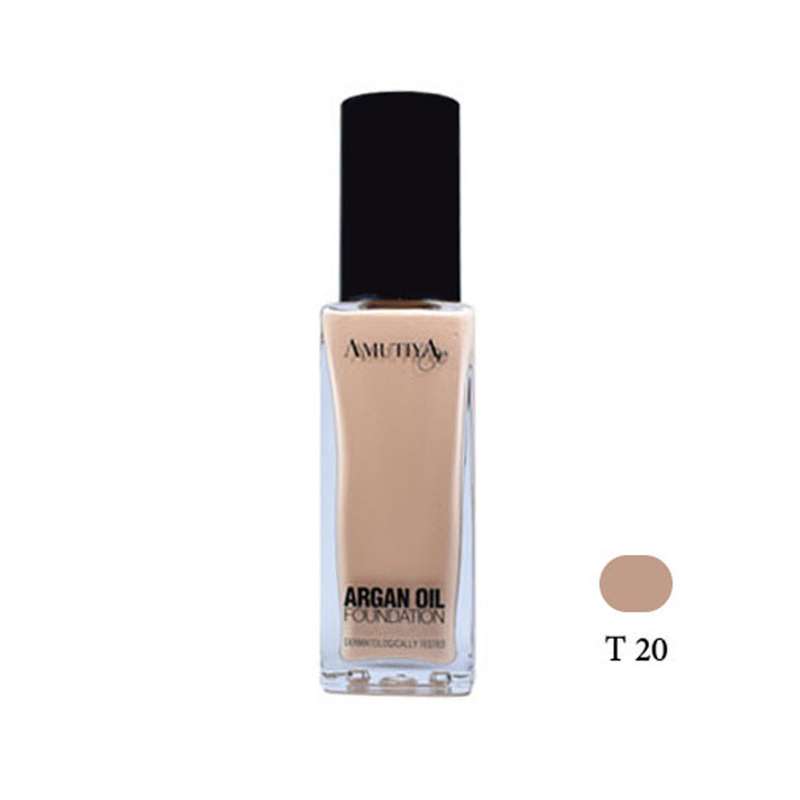 کرم پودر آموتیا مدل روغن آرگان شماره t20 حجم 30 میلی لیتر