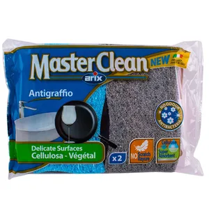 اسکاچ و اسفنج گیاهی ضد باکتری آریکس مدل Master Clean کد 12780 مجموعه 2 عددی