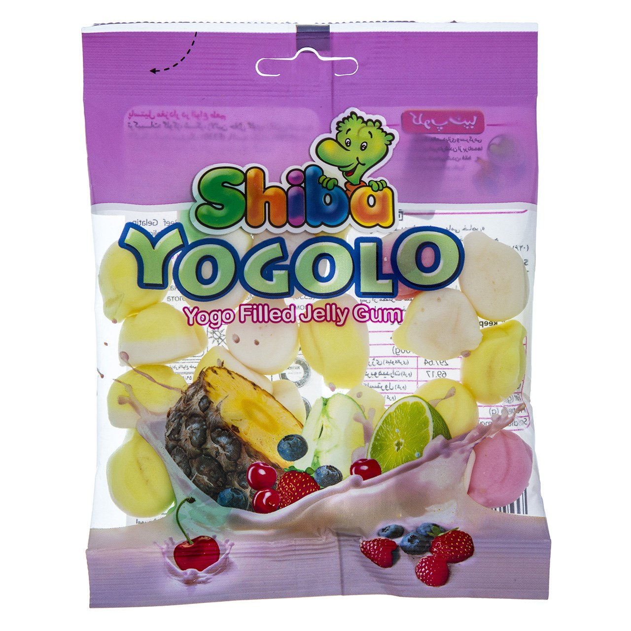 پاستیل میوه ای شیبا مدل Yogolo  مقدار 90 گرم