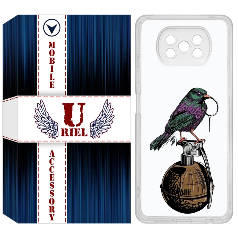 کاور یوریل مدل Clear کد 31 طرح پرنده مناسب برای گوشی موبایل شیائومی Poco X3 / X3 Pro / X3 NFC