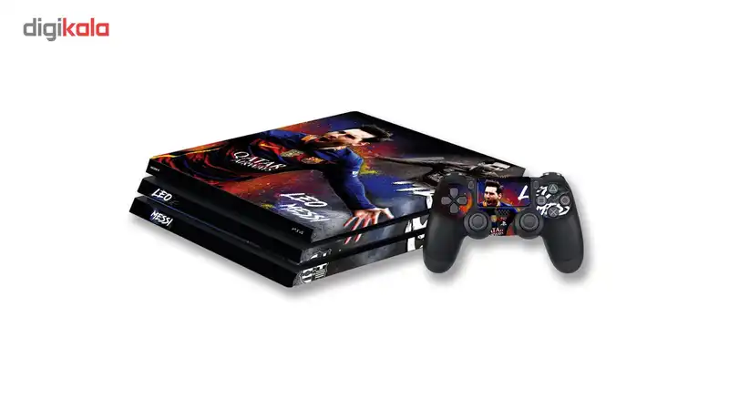 برچسب افقی پلی استیشن 4 پرو گراسیپا طرح مسی