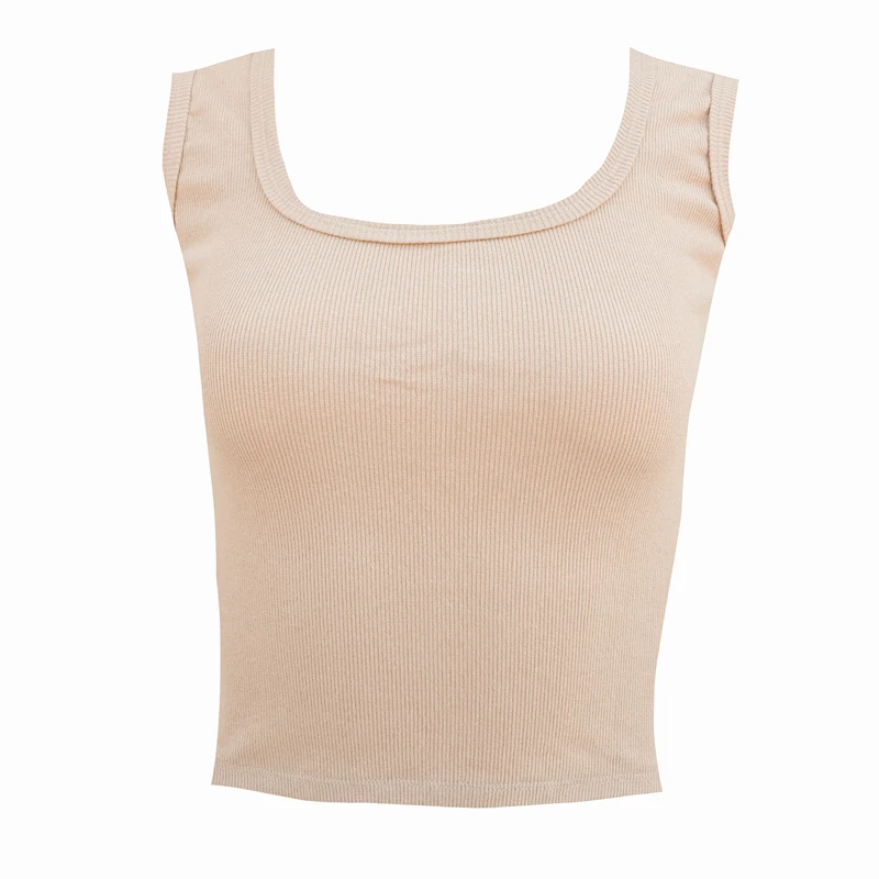 کراپ‌تاپ زنانه مدل کش کبریتی پنبه یقه خشتی کد 1017