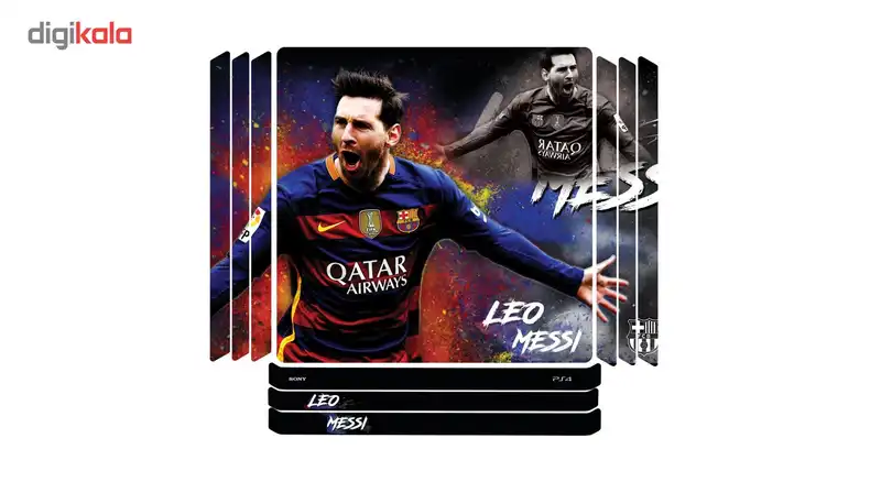 برچسب افقی پلی استیشن 4 پرو گراسیپا طرح مسی