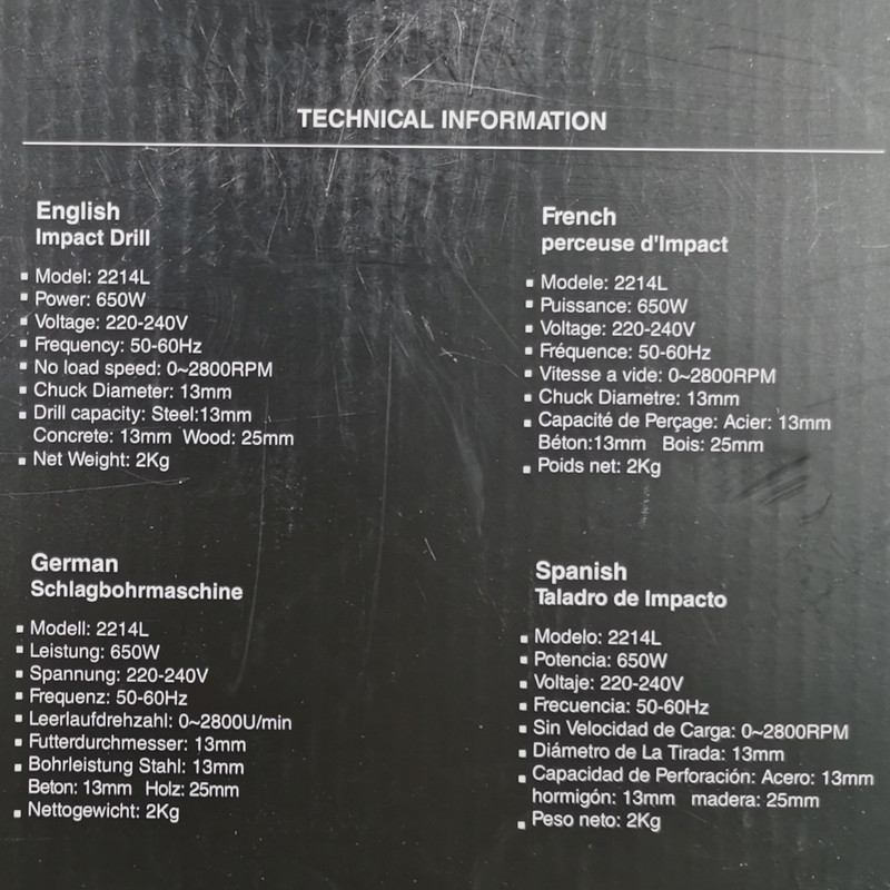 دریل چکشی رونیکس مدل 2214L