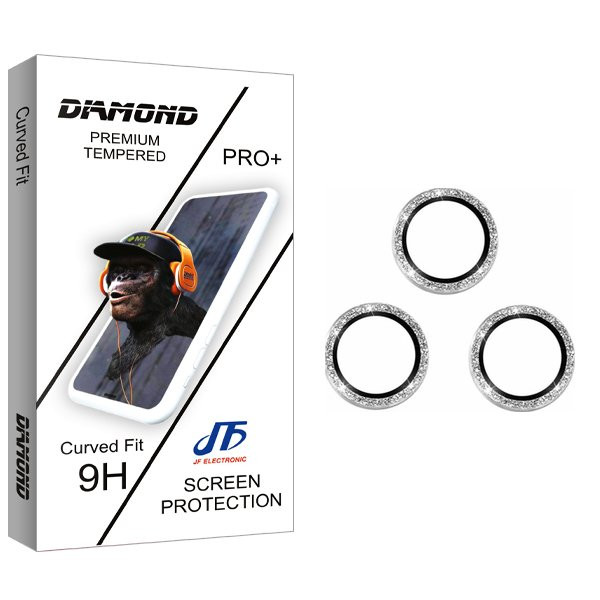محافظ لنز گوشی جی اف مدل Diamond ringi مناسب برای گوشی موبایل اپل iPhone 14 Pro / 14 ProMax