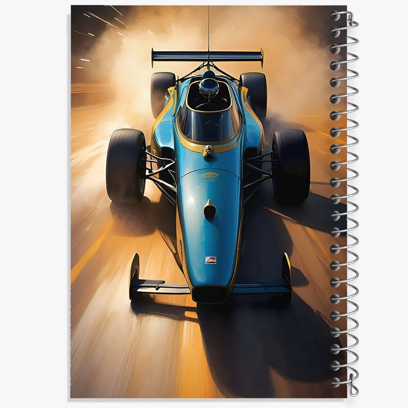 دفتر لیست خرید 50 برگ خندالو طرح ماشین مسابقه ای کد F7042