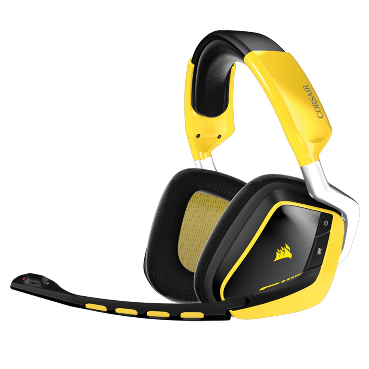 هدست مخصوص بازی کورسیر مدل VOID Wireless Dolby 7.1 RGB Yellow Jacket