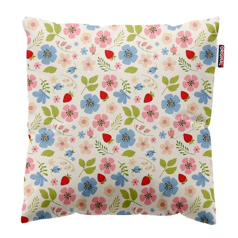  کوسن پاد آفرین طرح گل کد 2899 سایز 30*30 سانتی متر