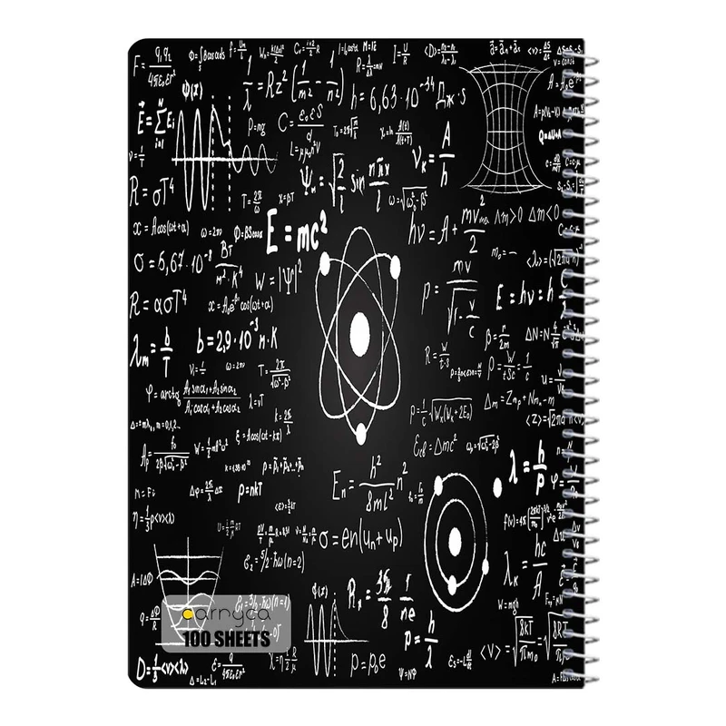 دفتر مشق 100 برگ سیمی کارنیکا طرح فیزیک Physics کد 27667