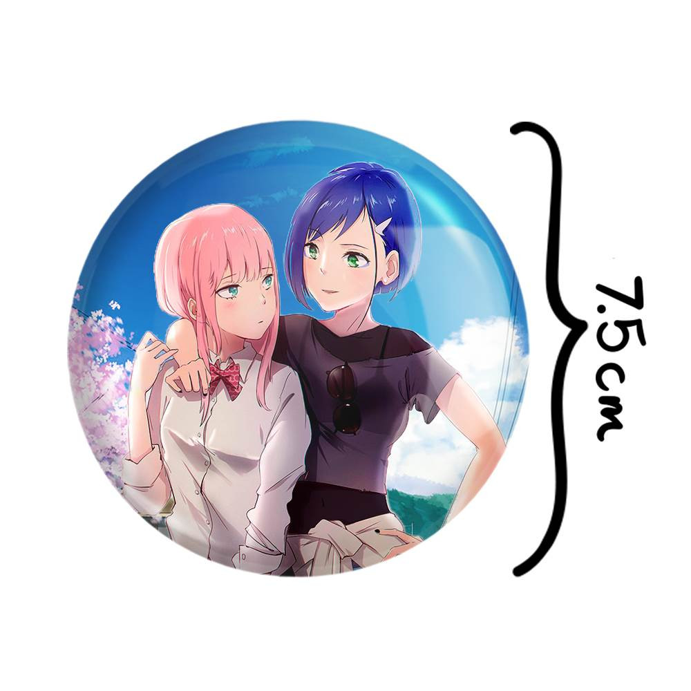 آینه جیبی خندالو مدل زیروتو و ایچیگو انیمه دارلینگ در فرنکس کد 12012