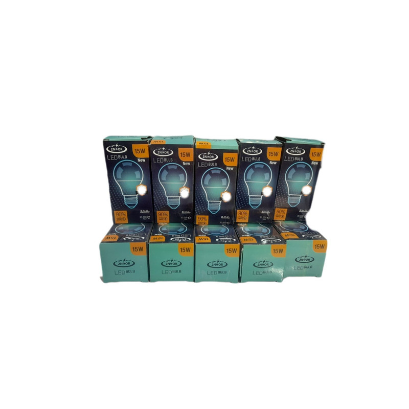 لامپ 15 وات دونور مدل حبابی پایه e27 مجموعه 10 عددی