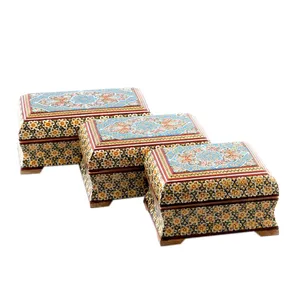 جعبه جواهری خاتم کاری رستا طرح 6-16-101