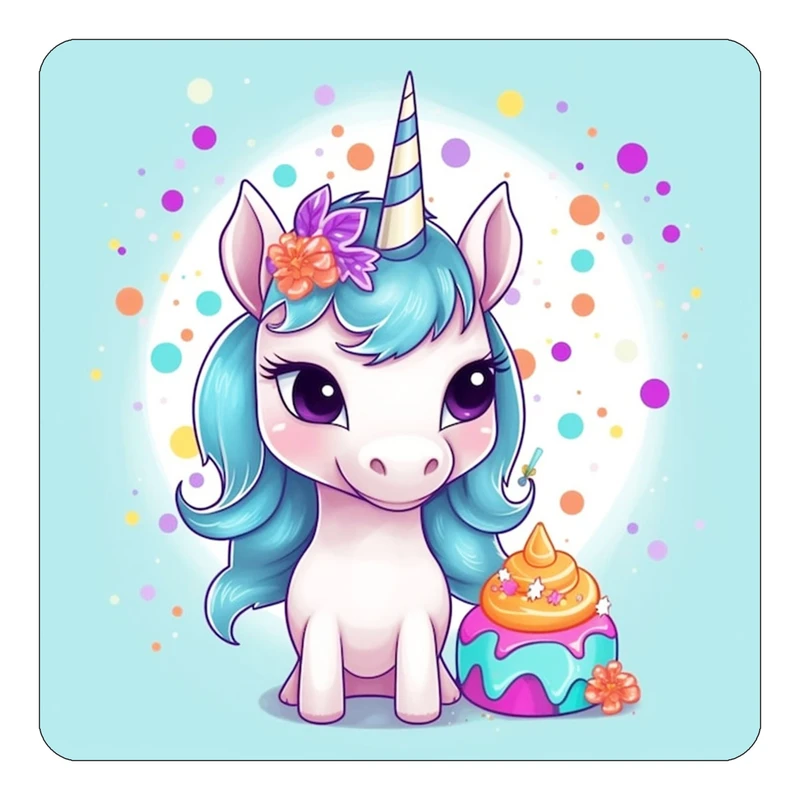 مگنت کاکتی طرح اسب تک شاخ و یونیکورن مدل mp29580