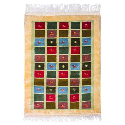 گبه دستبافت یک متری سرزمین فرش کد 960504