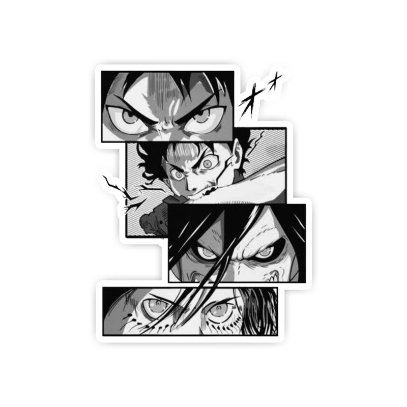 استیکر لپ تاپ و موبایل بووم طرح چشم ارن یگر کد 42