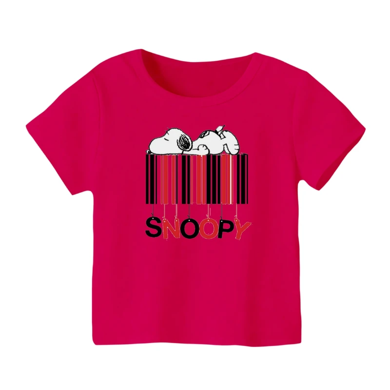 تی شرت آستین کوتاه بچگانه مدل اسنوپی کد ۶۴