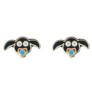 گوشواره طلا 18 عیار رزا مدل EG106