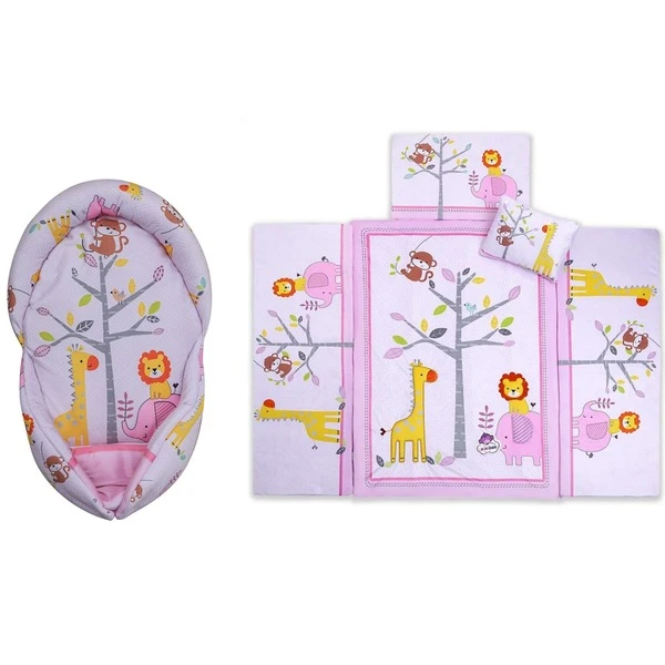 سرویس خواب کودک و نوزاد نی نی بان مدل شیر شاه مجموعه 5 عددی