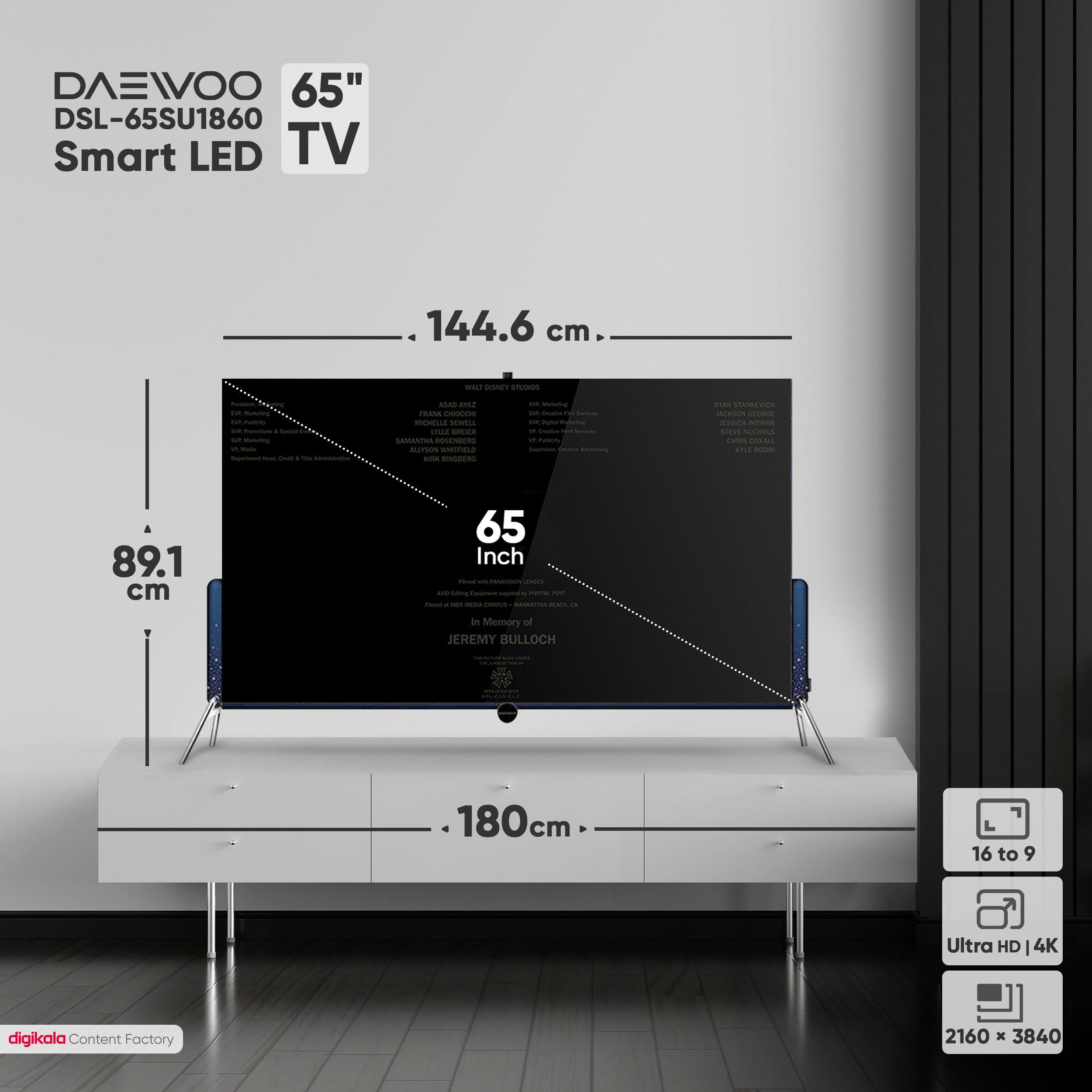 تلویزیون هوشمند ال ای دی دوو مدل DSL-65SU1860 سایز 65 اینچ تلویزیون هوشمند ال ای دی دوو مدل DSL-65SU1860 سایز 65 اینچ