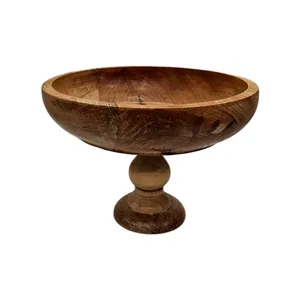 میوه خوری مدل کلاسیک چوبی پایه دار