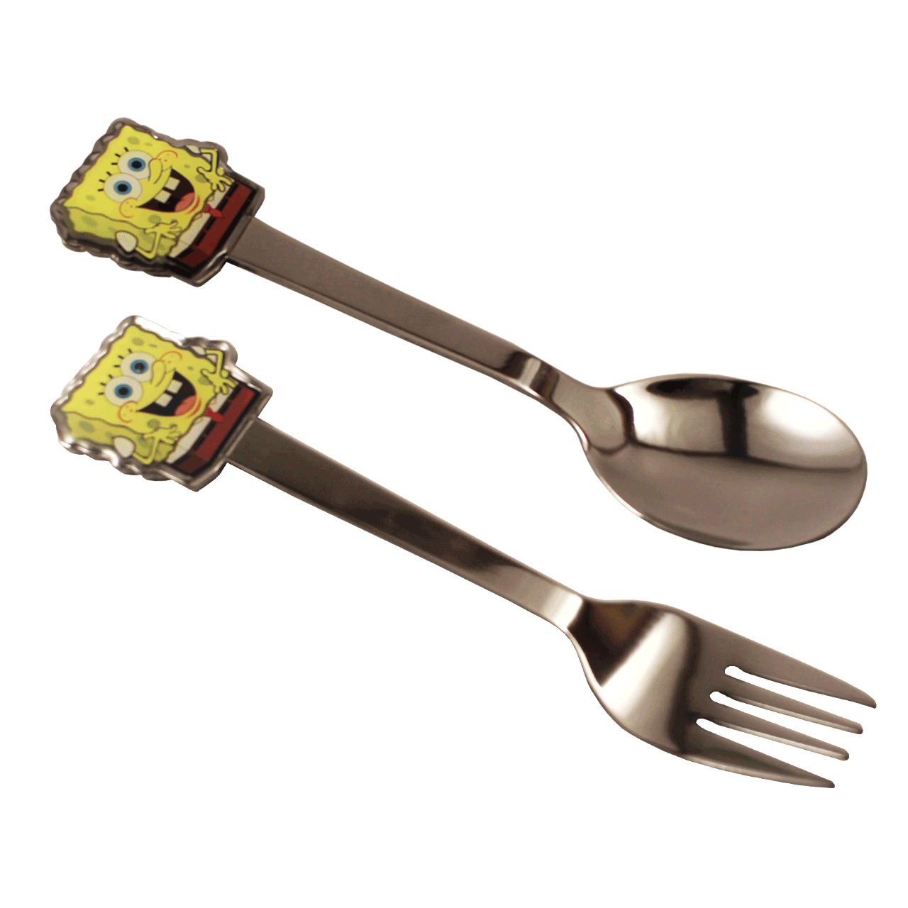 قاشق و چنگال وینز مدل Sponge Bob