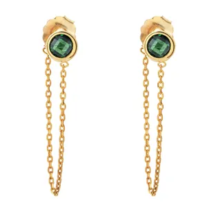 گوشواره طلا 18 عیار ماهک مدل ME0603