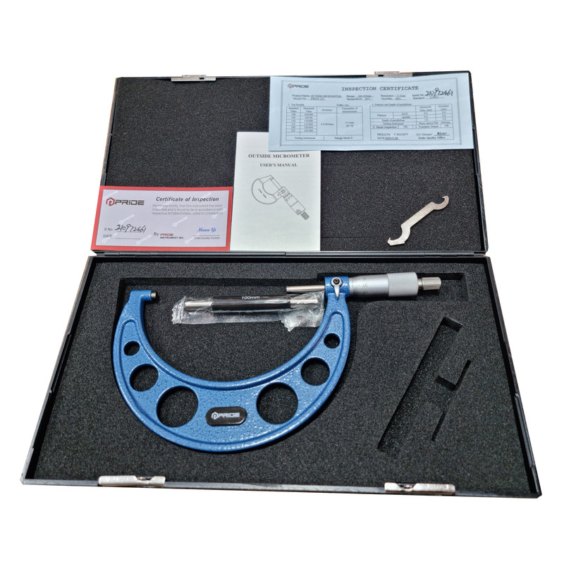 میکرومتر خارج سنج پراید مدل P8020-125 گستره 125-100 میلی متر