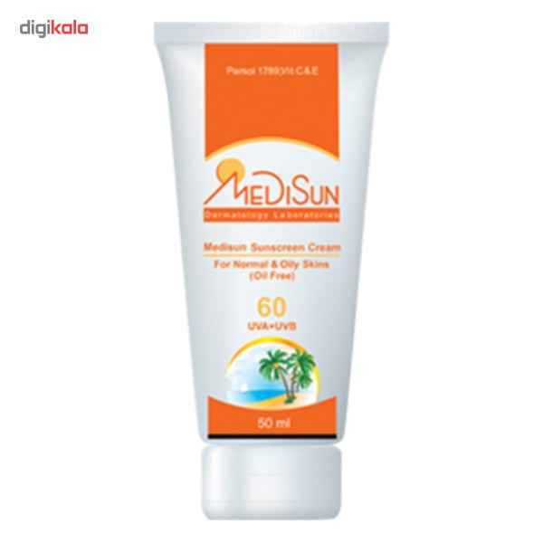 کرم ضد آفتاب بدون رنگ مدیسان SPF60 مناسب پوست چرب و معمولی کرم ضد آفتاب بدون رنگ مدیسان SPF60 مناسب پوست چرب و معمولی