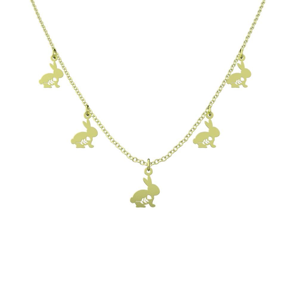 گردنبند طلا 18 عیار زنانه مدوپد مدل خرگوش کد RNA10468 - - 6