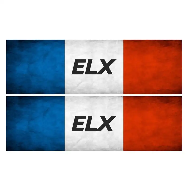 برچسب پارکابی خودرو رایسان طرح ELX کد SB033 بسته 2 عددی