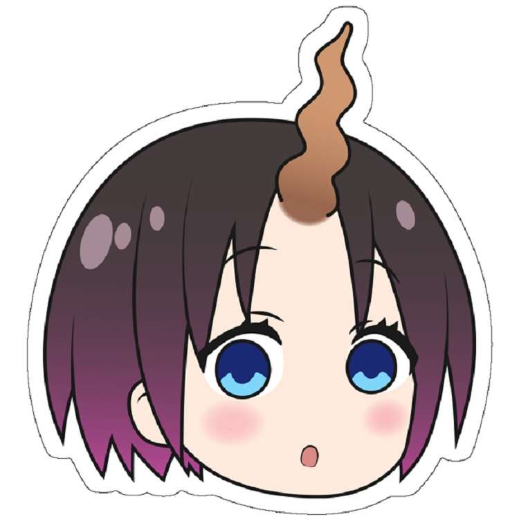 استیکر مدل Miss Kobayashi&#39;s Dragon Maid Elma Chibi