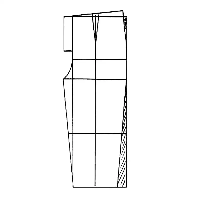 الگو خیاطی شلوار مردانه متد ترک سایز 48