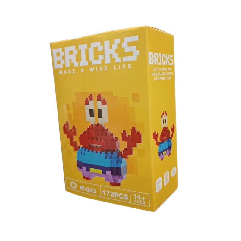 ساختنی 172 تکه جیسی بریکس مدل اقای خرچنگ کد W-043