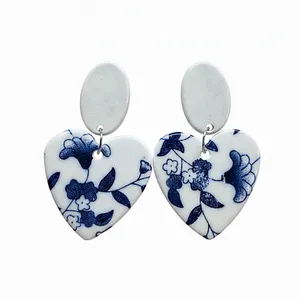 گوشواره دست ساز سرامیکی کد 0095