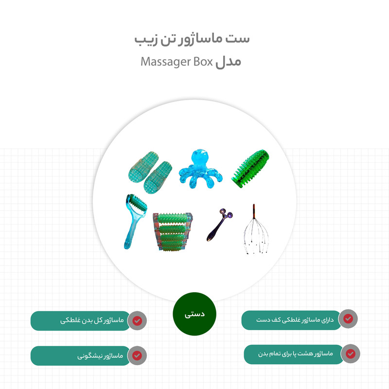 ست ماساژور تن زیب مدل Massager Box