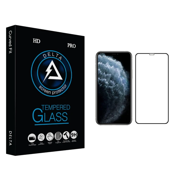 محافظ صفحه نمایش دلتا مدل HD مناسب برای گوشی موبایل اپل iPhone 11 Pro