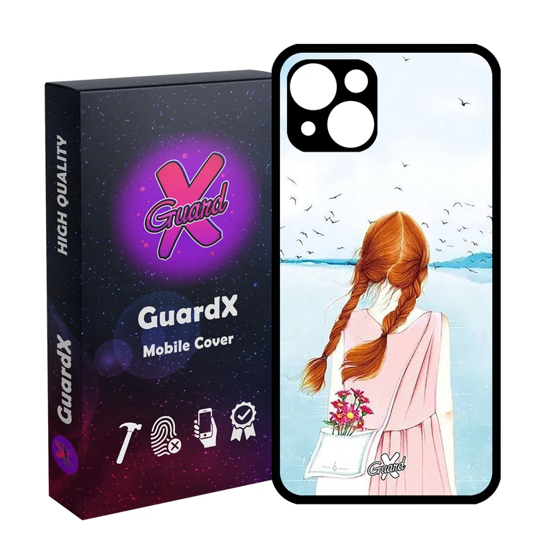 کاور گارد ایکس طرح دختر مدل Glass10213 مناسب برای گوشی موبایل اپل iPhone 13