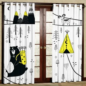   پرده مدل کودکانه هازان پانچی کد 4728 سایز 140x200 سانتی متر