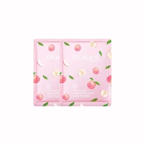 ماسک صورت بایو آکوا مدل هلو وزن 25 گرم مجموعه 2 عددی