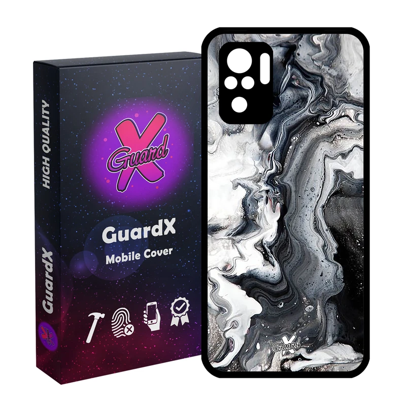 کاور گارد ایکس طرح ماربل مدل Glass10277 مناسب برای گوشی موبایل شیائومی Redmi Note 10 4G / Note 10S