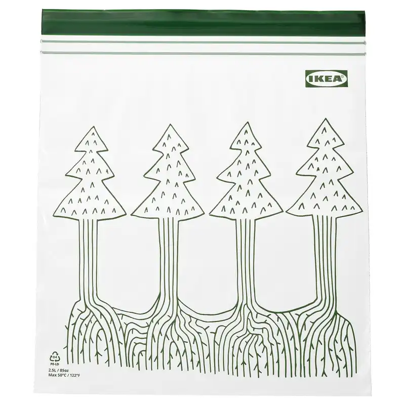 کیسه زیپ دار ایکیا مدل کاج بسته 25 عددی