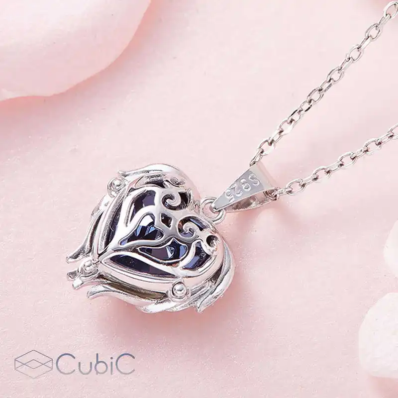 نیم ست نقره زنانه کوبیک مدل QP-4014-B